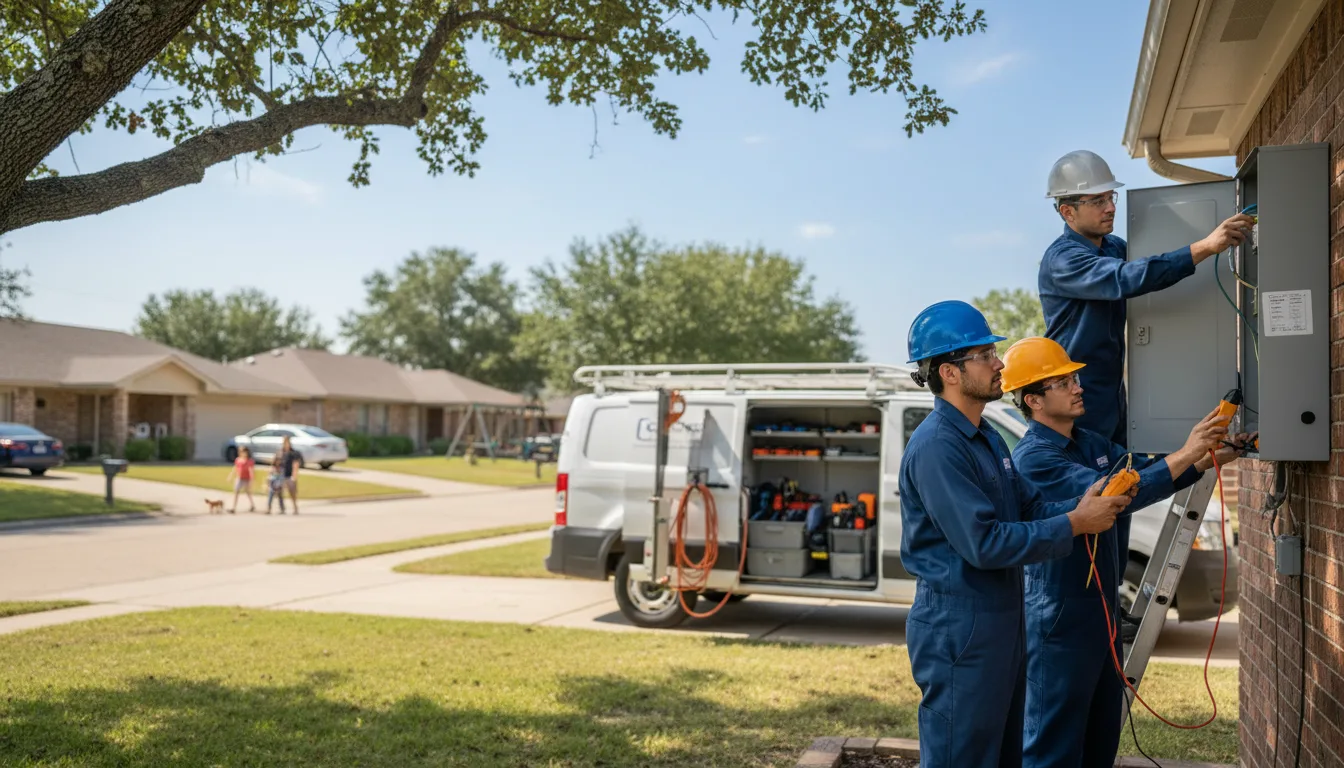 Certified electrician providing emergency electrical services in Halstead, KS